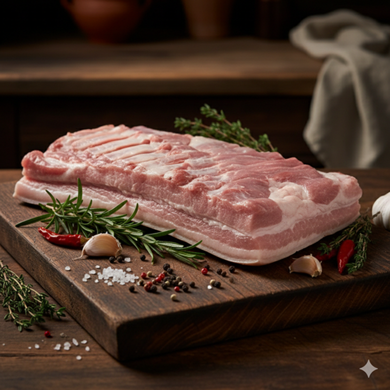 Poitrine de porc Bio entière 800g