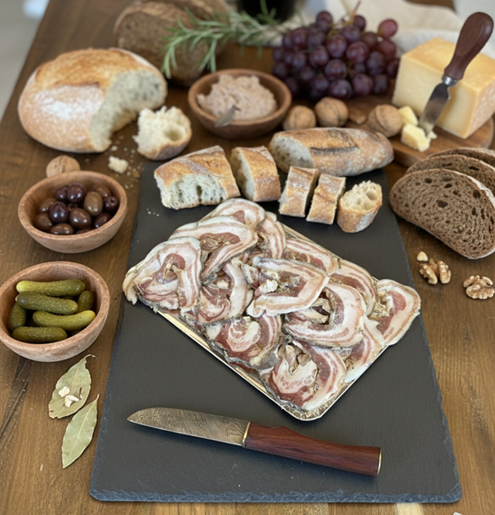 Ventrèche de porc Bio 200g (tranchée)