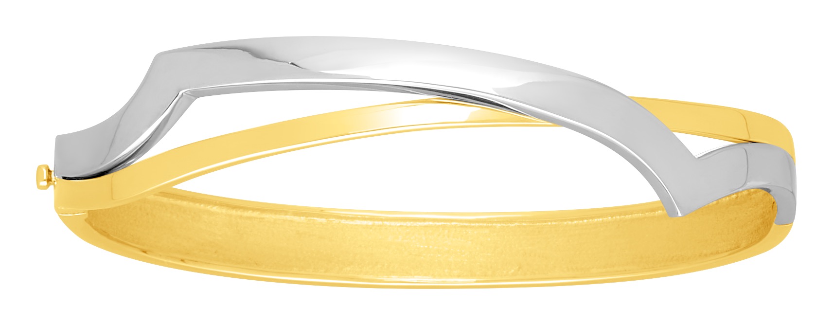 Bracelet Jonc ouvrant Or & Or blanc 18 Carats