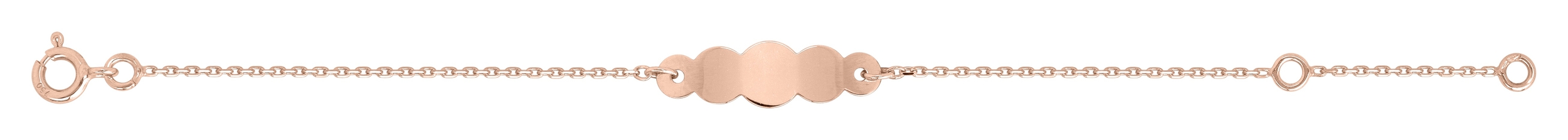 Gourmette bébé Or rose 18 Carats