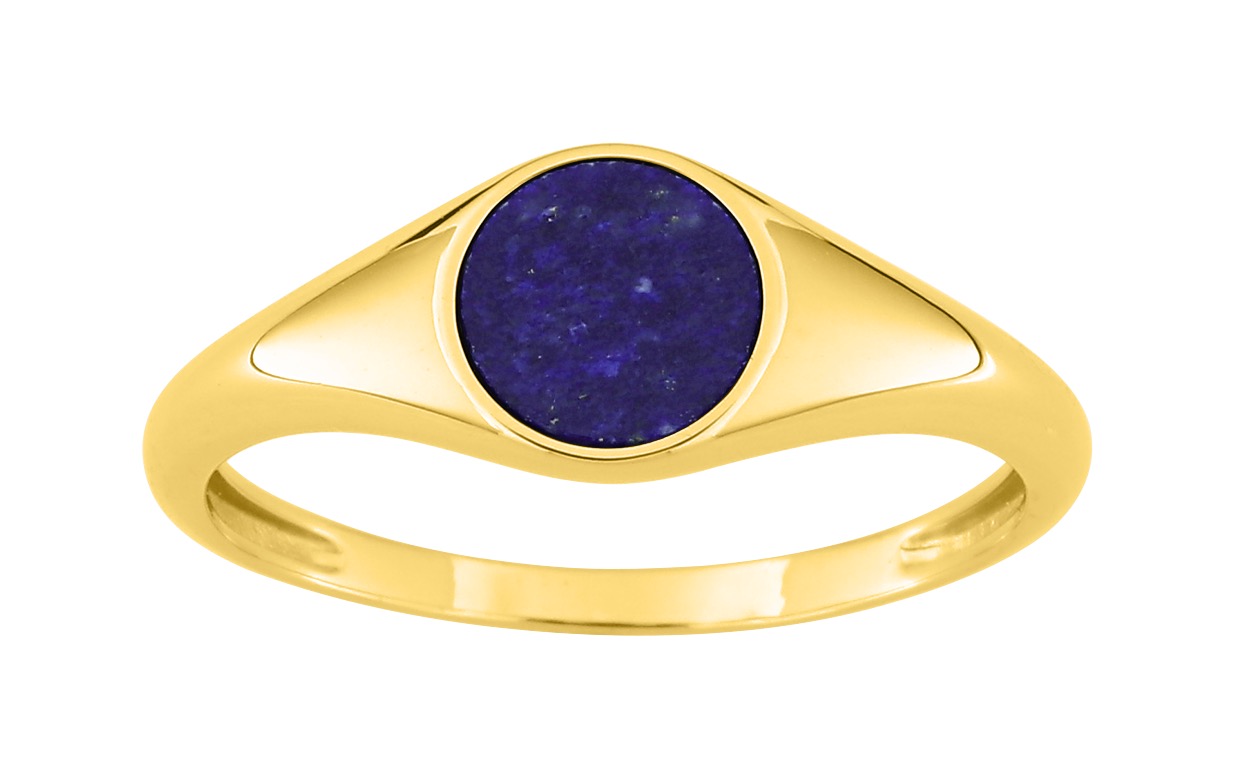Chevalière Lapis Lazuli Or 18 Carats