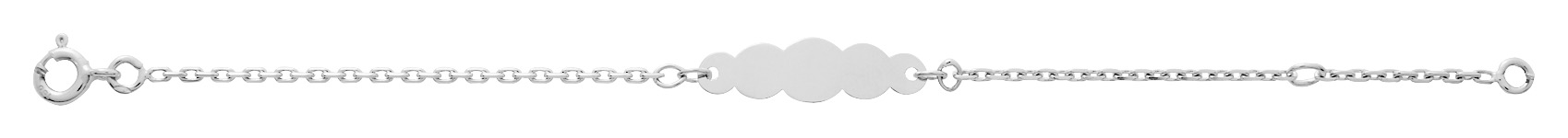 Gourmette bébé Or blanc 18 Carats