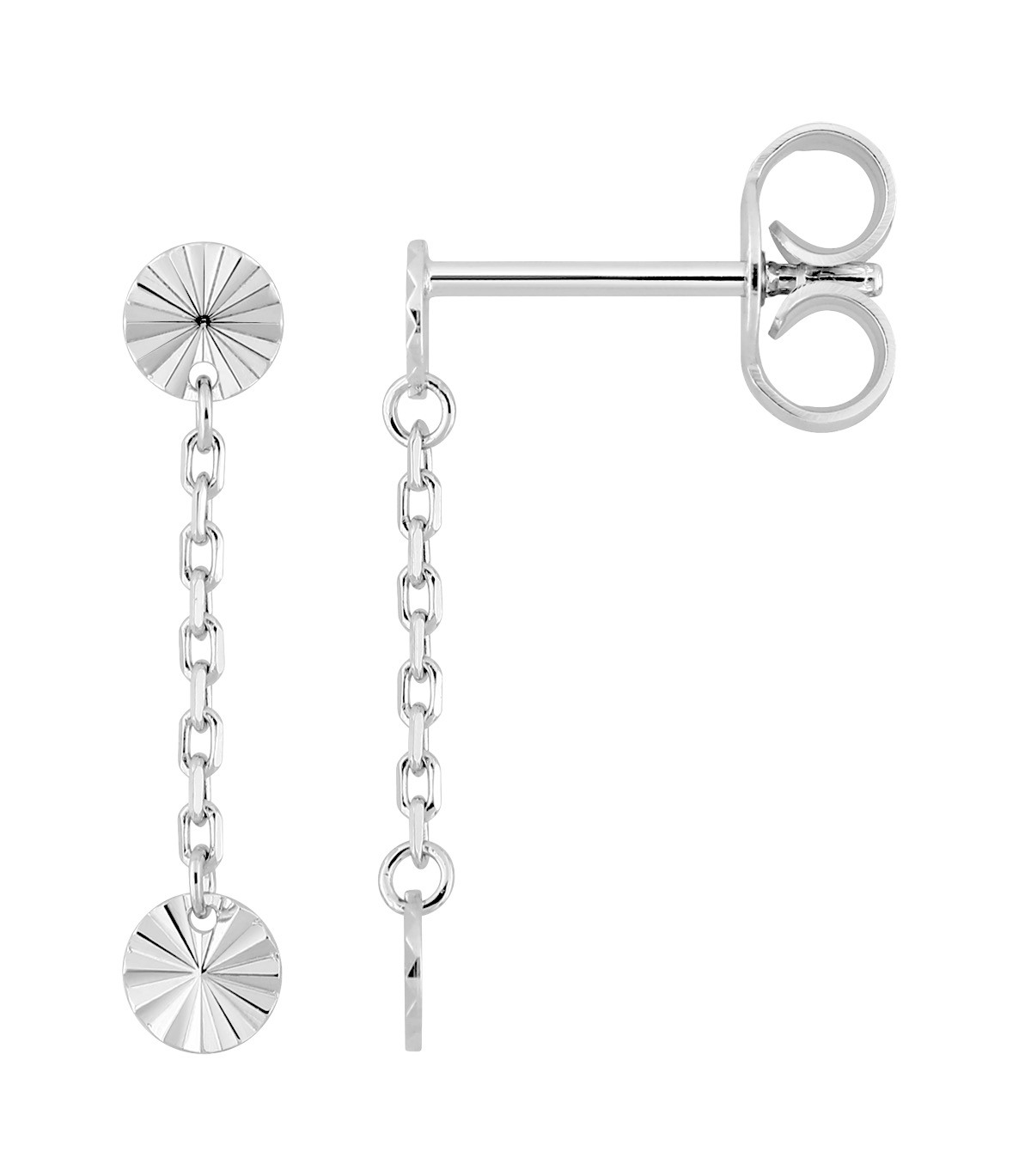 Boucles d\'Oreilles Pendantes Argent