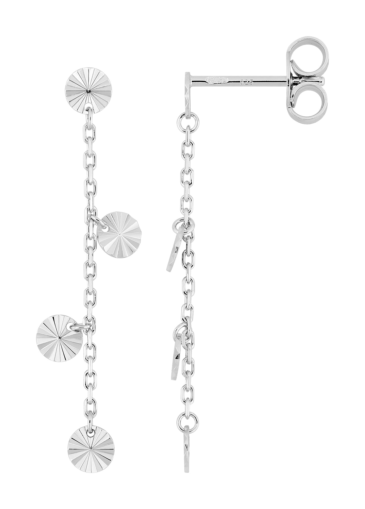 Boucles d\'Oreilles Pendantes Argent