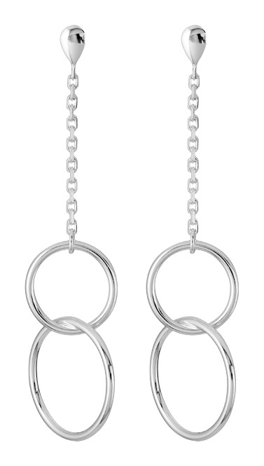 Boucles d\'Oreilles Pendantes Argent
