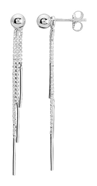 Boucles d\'Oreilles Pendantes Argent