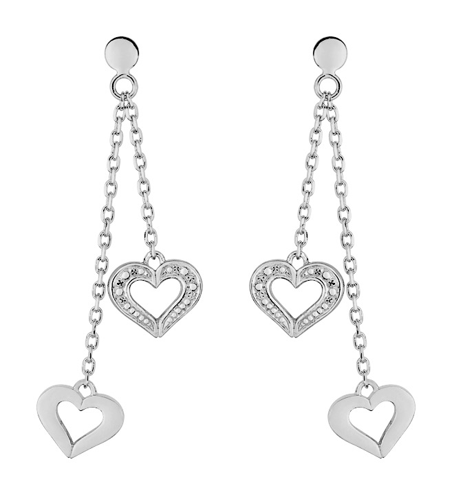 Boucles d\'Oreilles Pendantes Argent