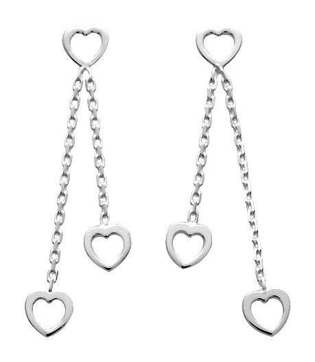 Boucles d\'Oreilles Pendantes Argent
