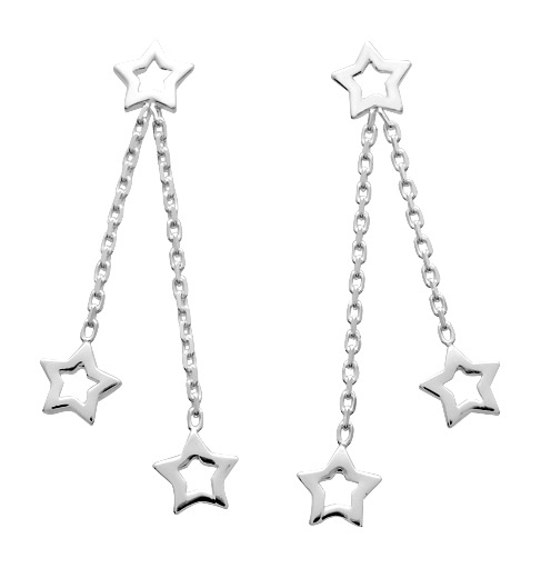Boucles d\'Oreilles Pendantes Argent