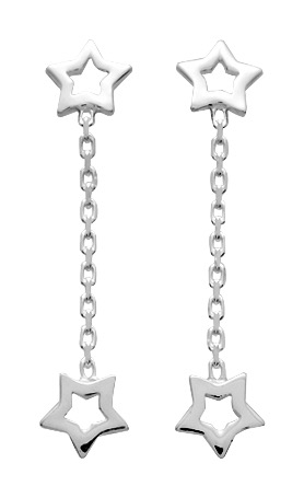 Boucles d\'Oreilles Pendantes Argent