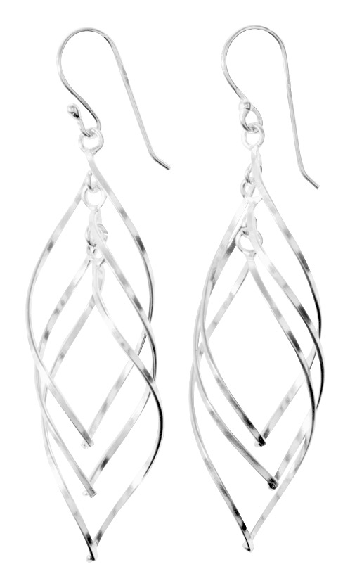 Boucles d\'Oreilles Pendantes Argent