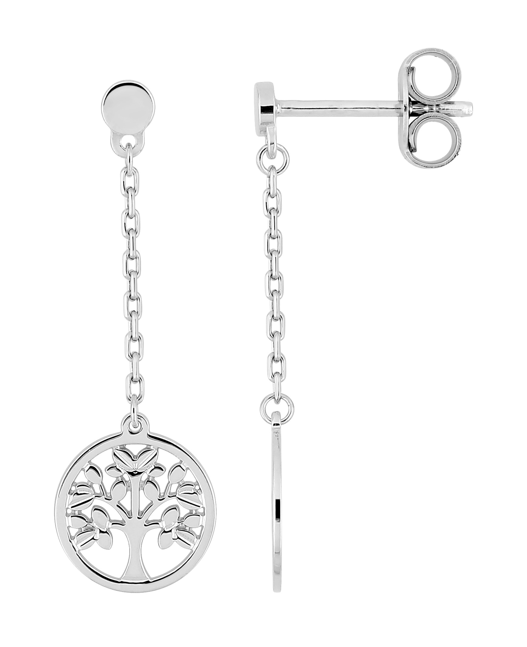Boucles d\'Oreilles Pendantes Argent