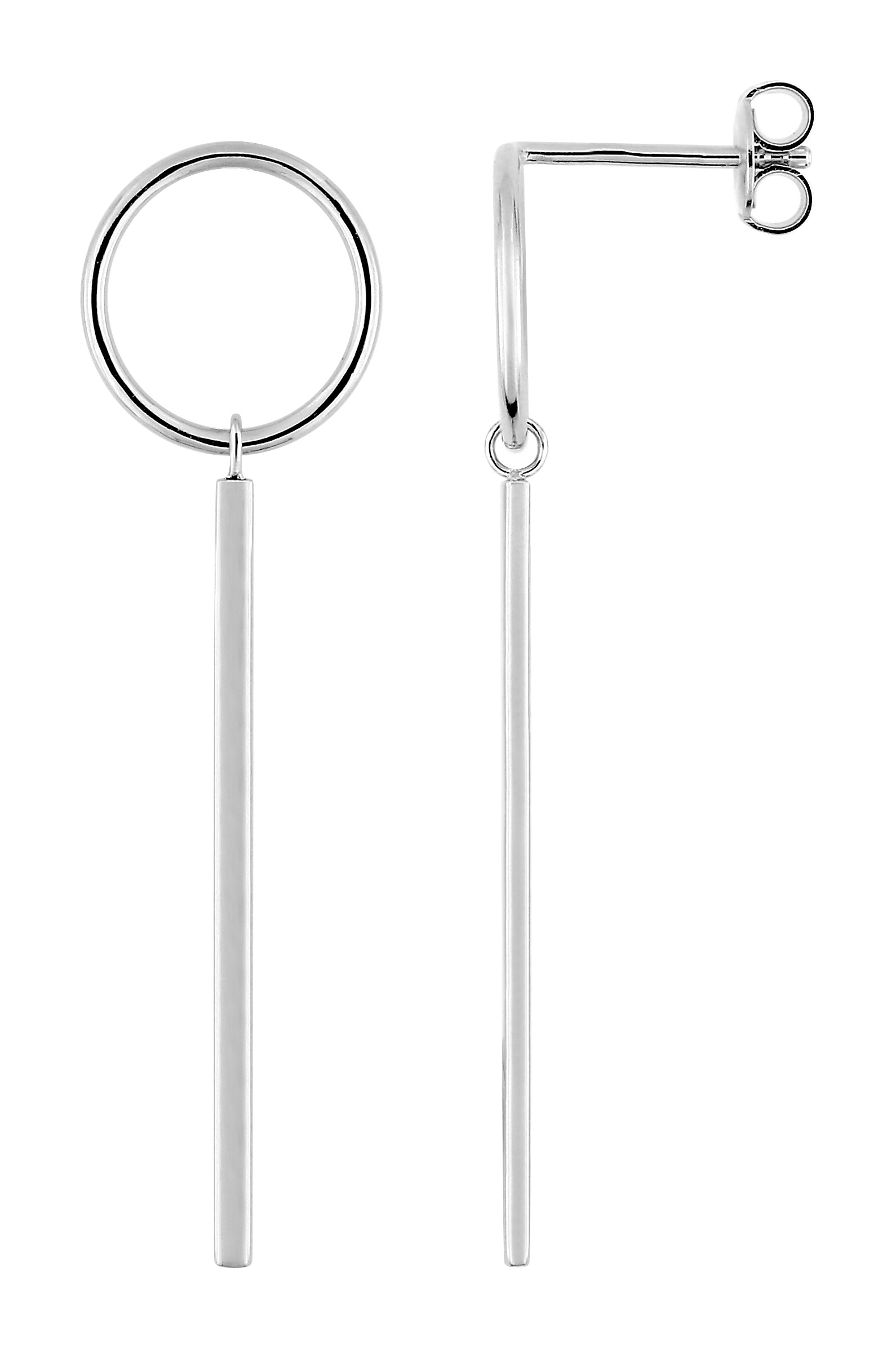 Boucles d\'Oreilles Pendantes Argent