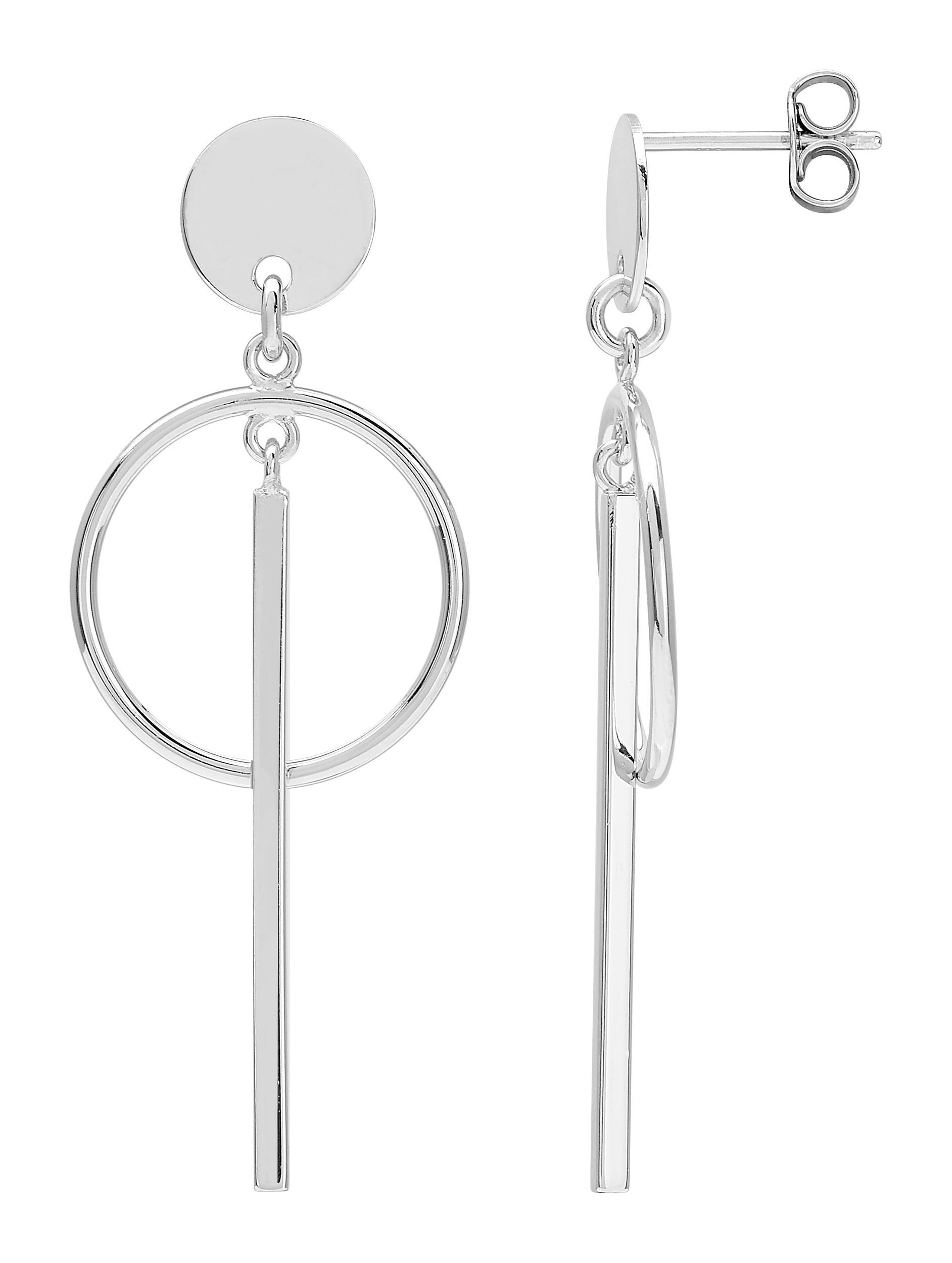 Boucles d\'Oreilles Pendantes Argent