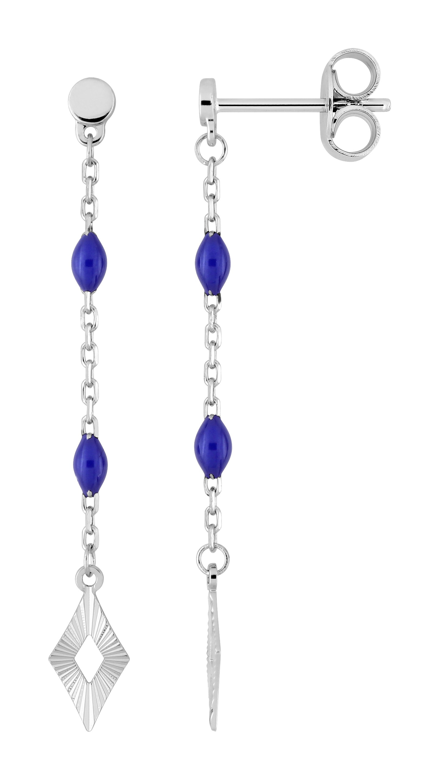 Boucles d\'Oreilles Pendantes Argent