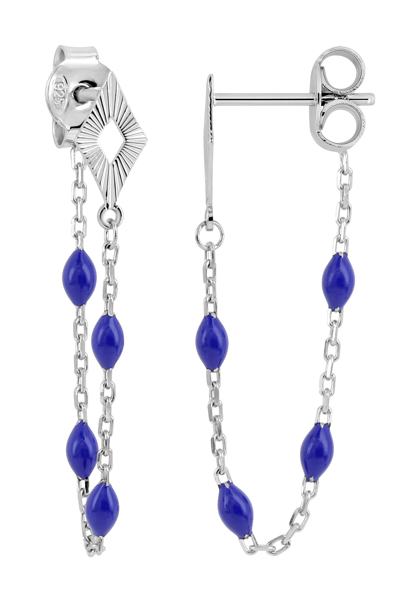 Boucles d\'Oreilles Pendantes Argent