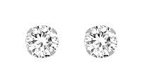 Boucles D\'oreilles Argent & Oxydes de Zirconium