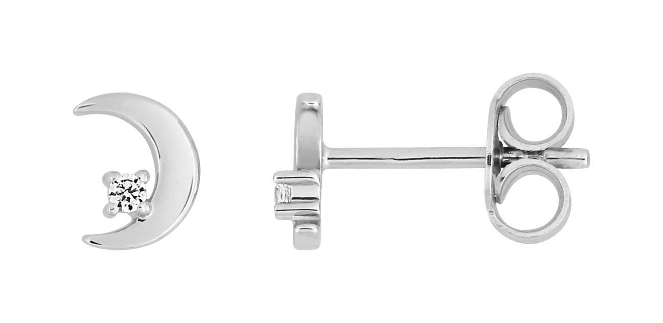 Boucles D\'oreilles Argent & Oxydes de Zirconium