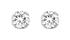 Boucles D\'oreilles Argent & Oxydes de Zirconium