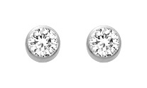 Boucles D\'oreilles Argent & Oxydes de Zirconium