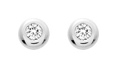 Boucles D\'oreilles Argent & Oxydes de Zirconium