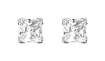 Boucles D\'oreilles Argent & Oxydes de Zirconium