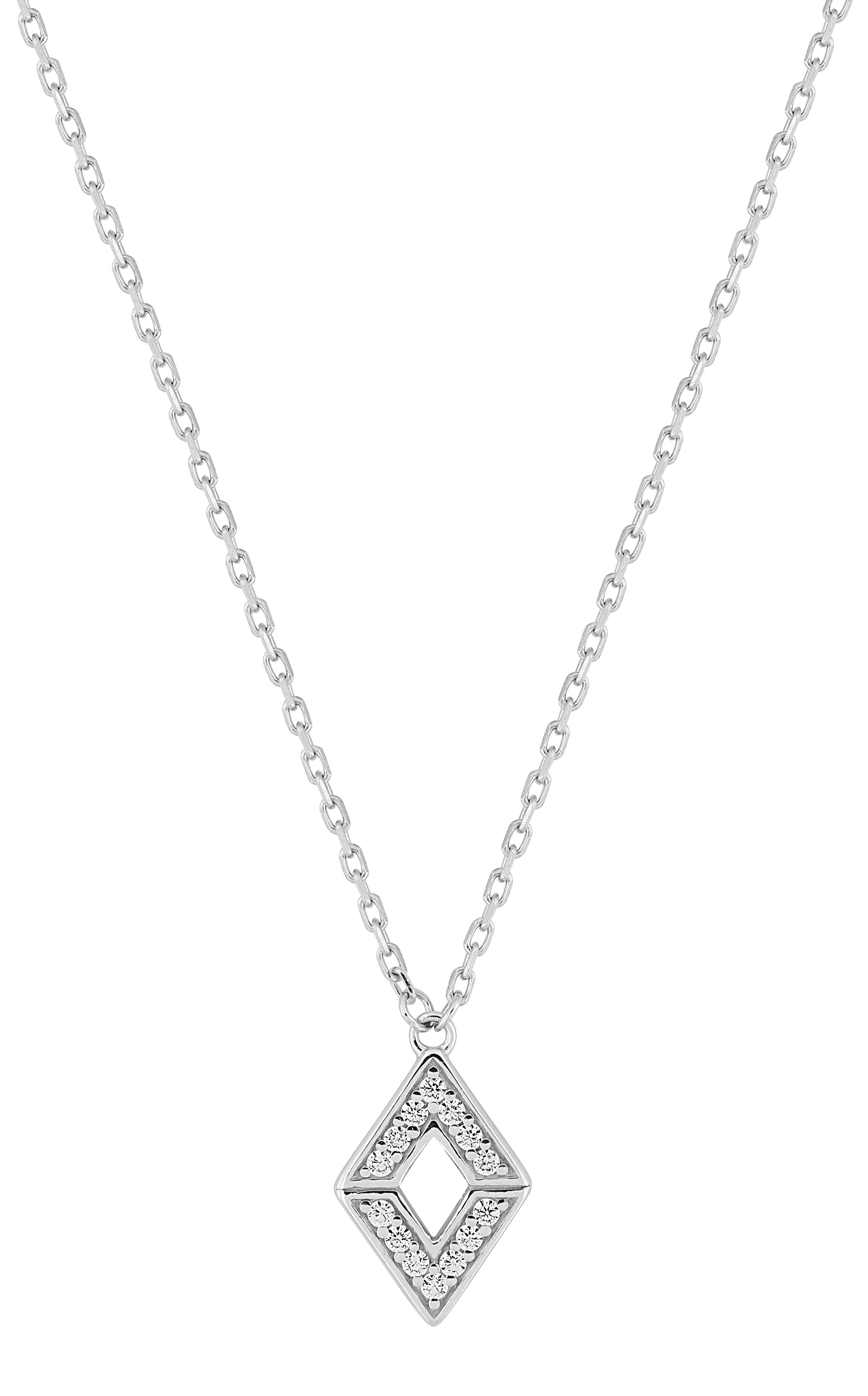 Collier Oxydes de Zirconium & Argent