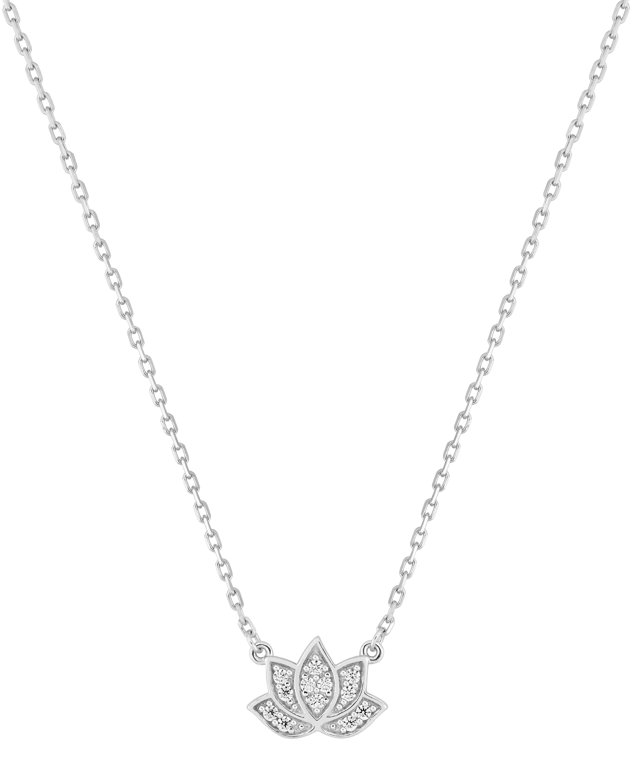 Collier Oxydes de Zirconium & Argent