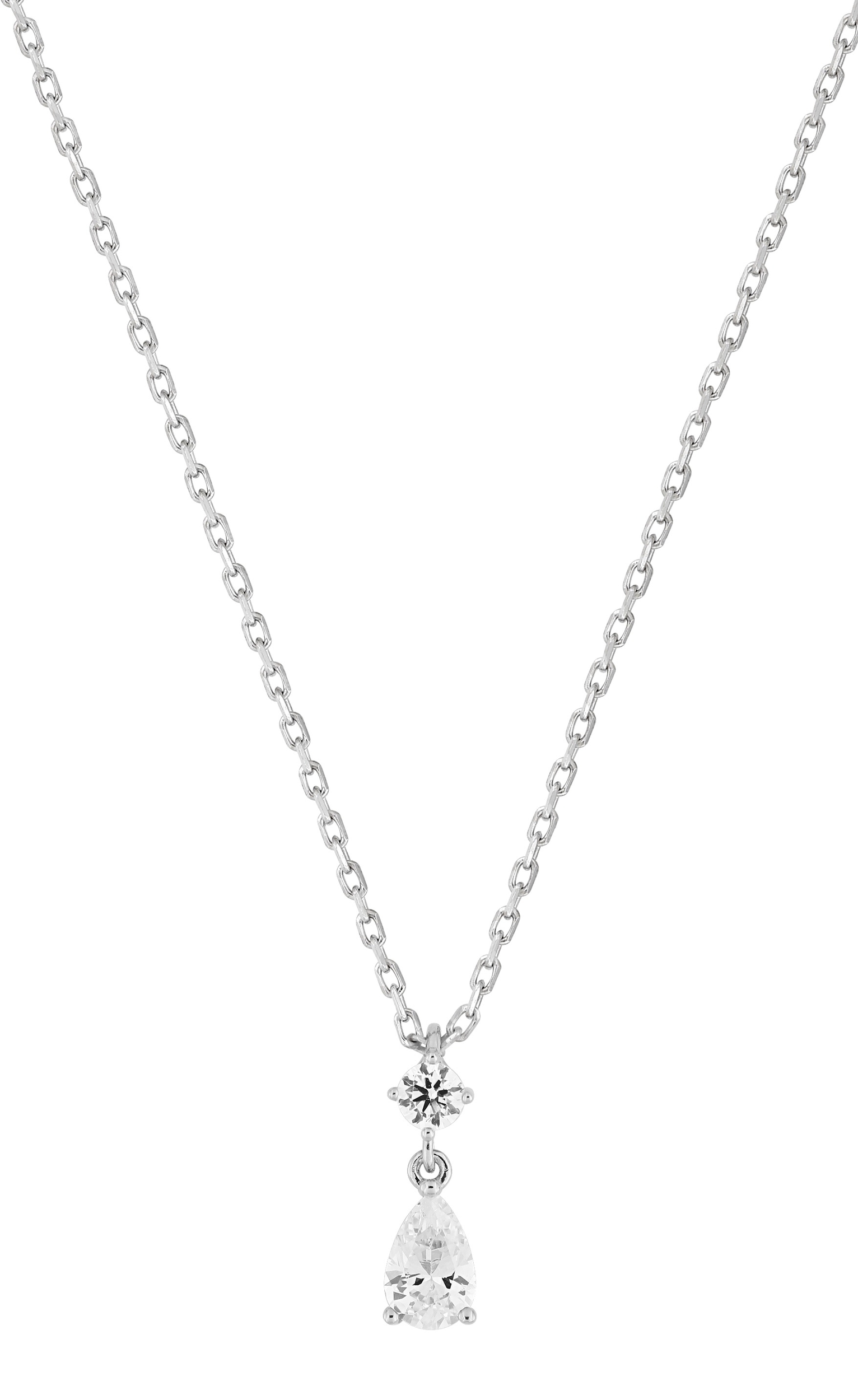 Collier Oxydes de Zirconium & Argent