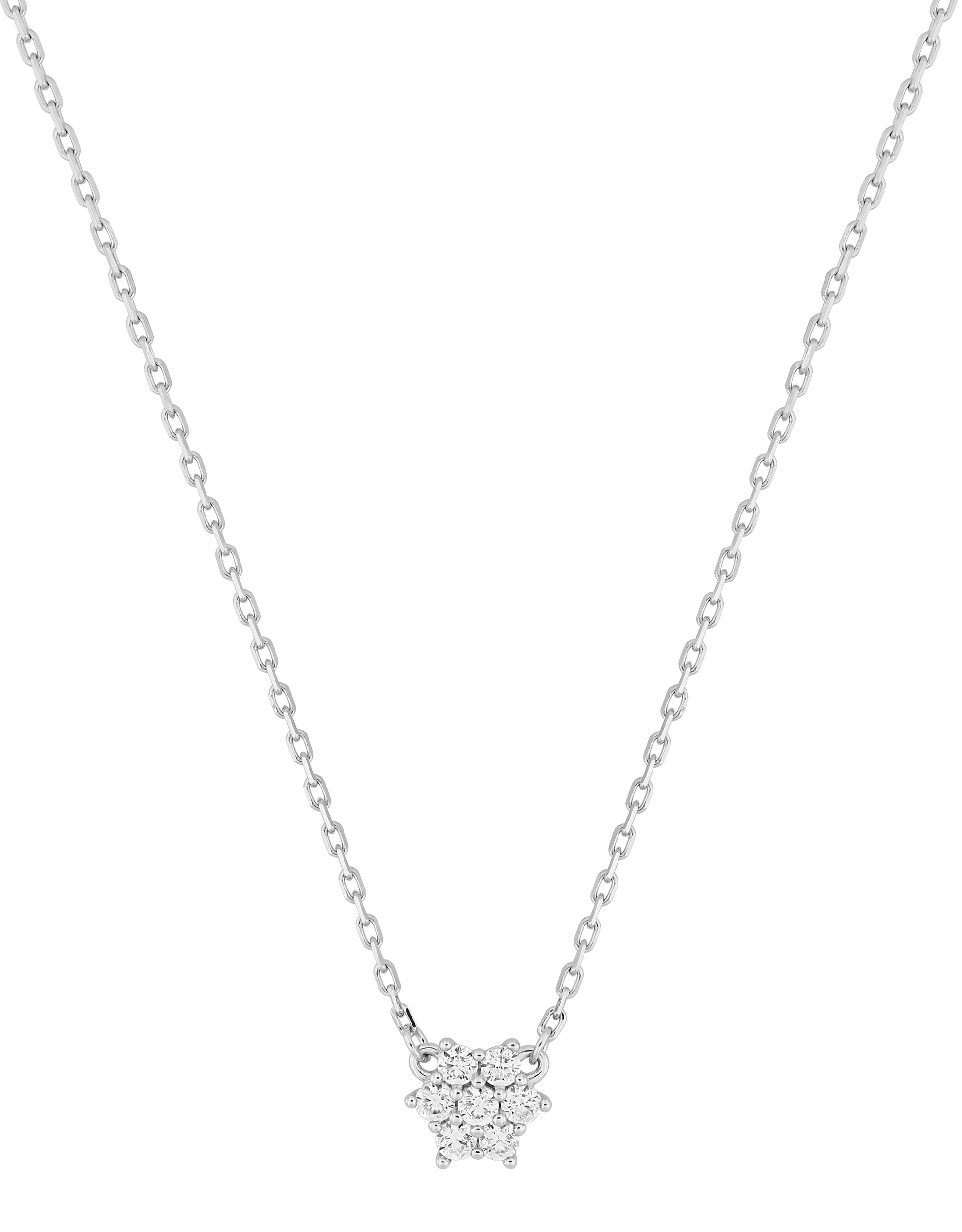 Collier Oxydes de Zirconium & Argent
