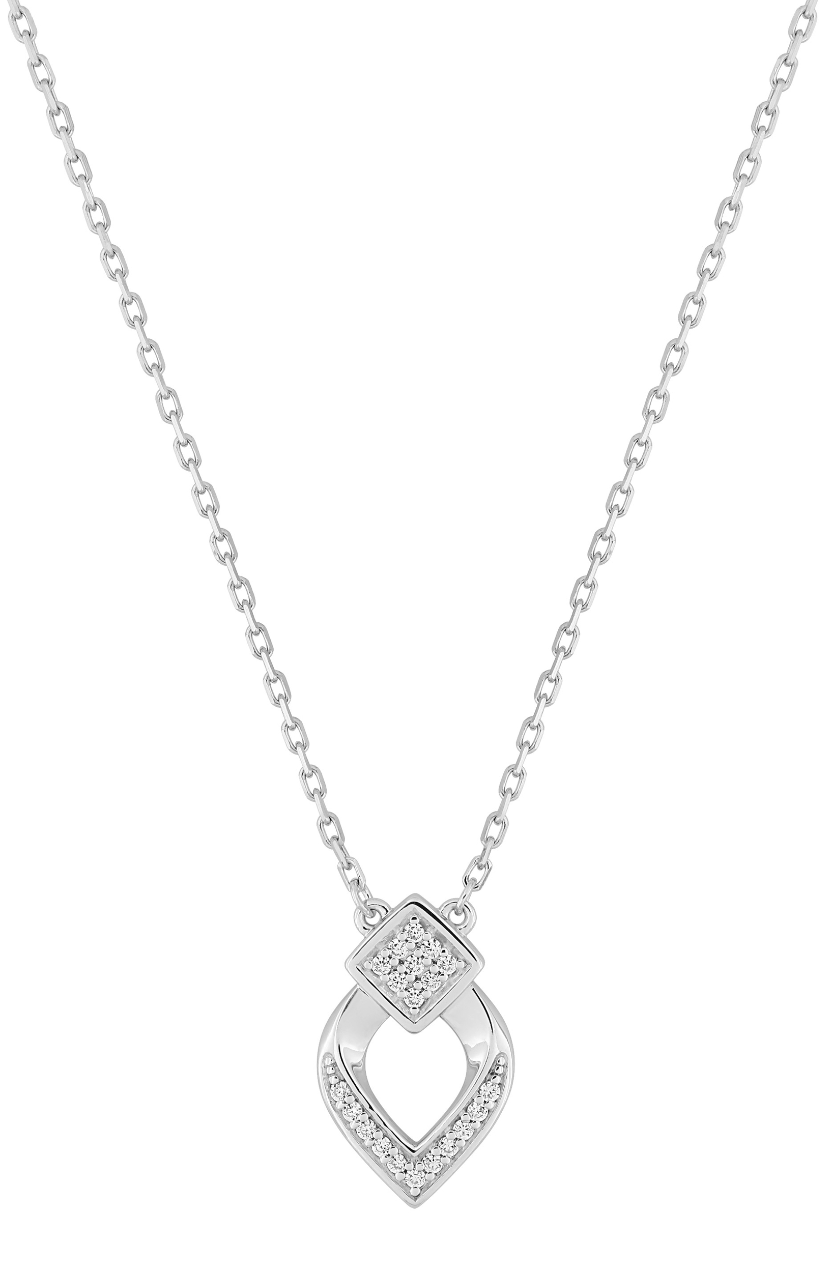 Collier Oxydes de Zirconium & Argent