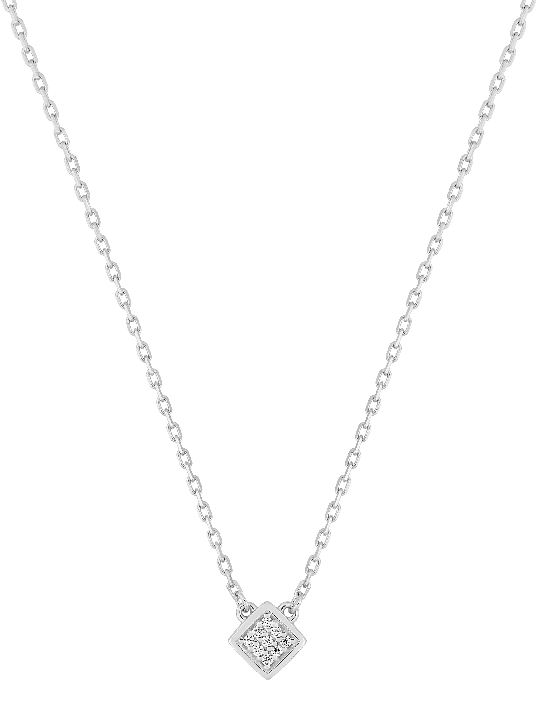 Collier Oxydes de Zirconium & Argent
