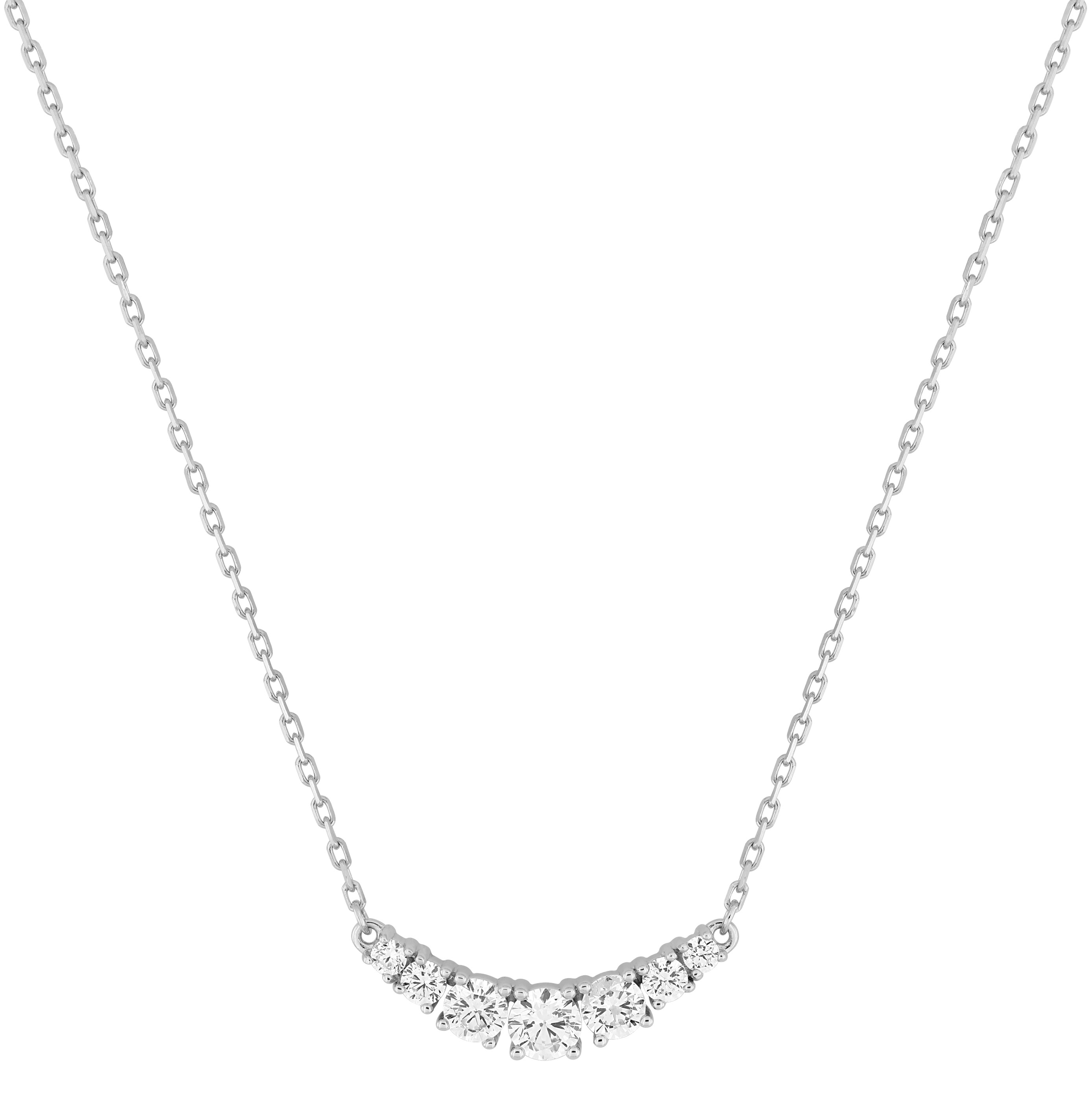 Collier Oxydes de Zirconium & Argent