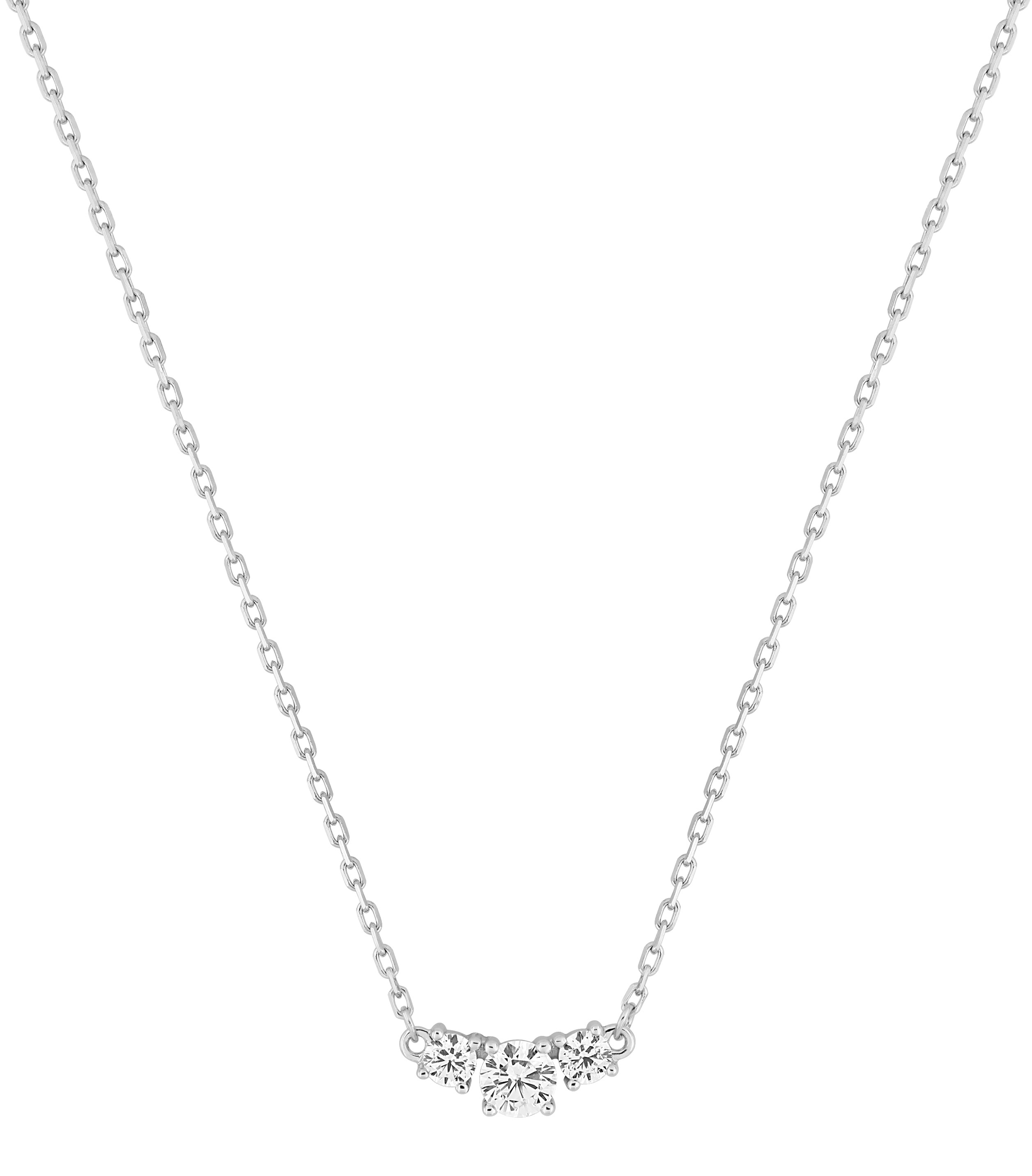 Collier Oxydes de Zirconium & Argent