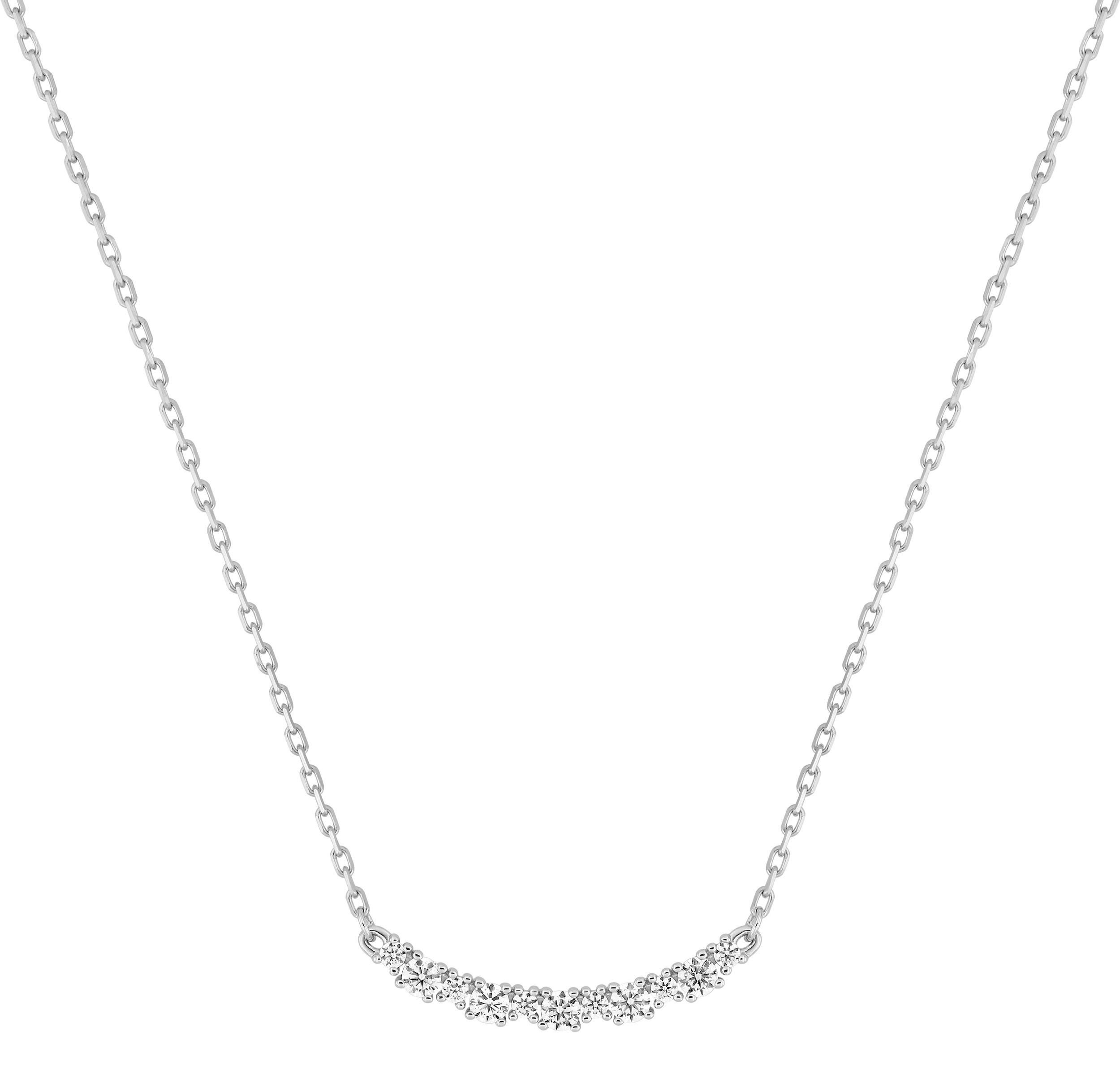 Collier Oxydes de Zirconium & Argent