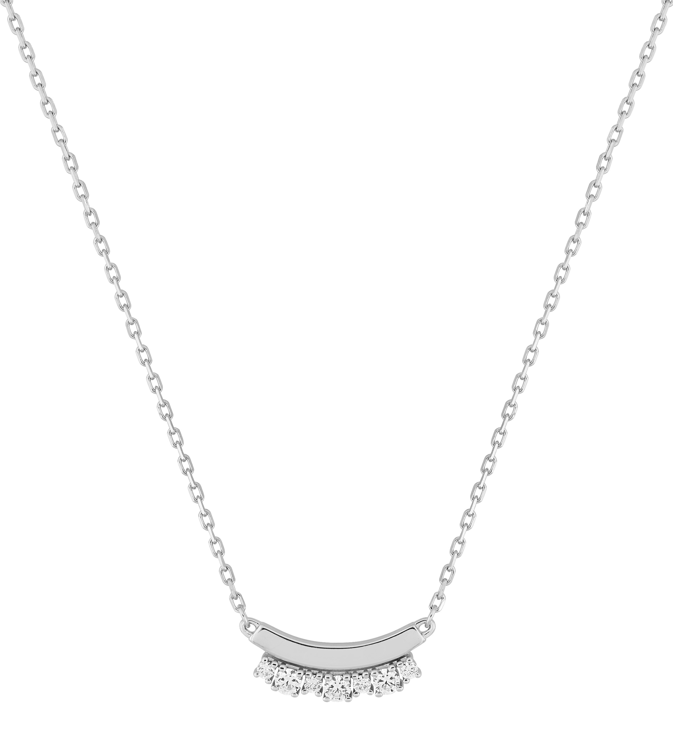Collier Oxydes de Zirconium & Argent