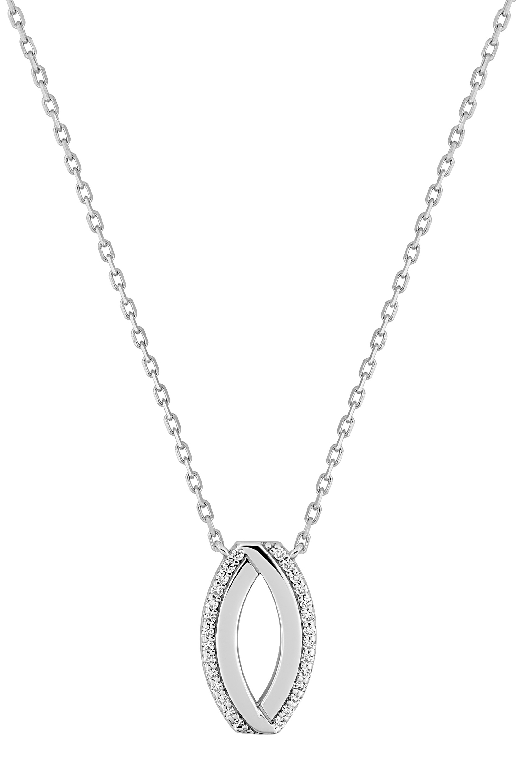 Collier Oxydes de Zirconium & Argent