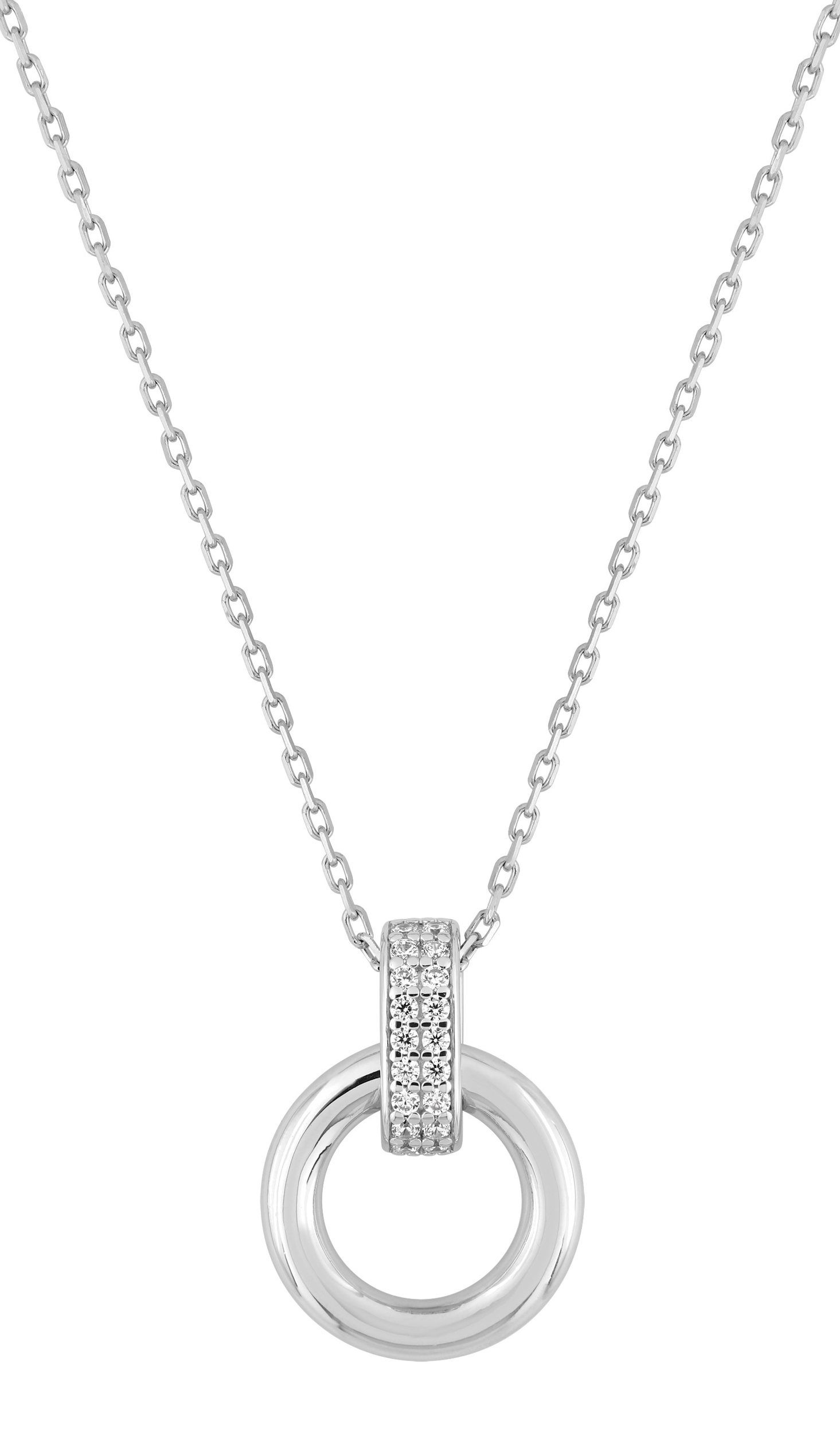 Collier Oxydes de Zirconium & Argent