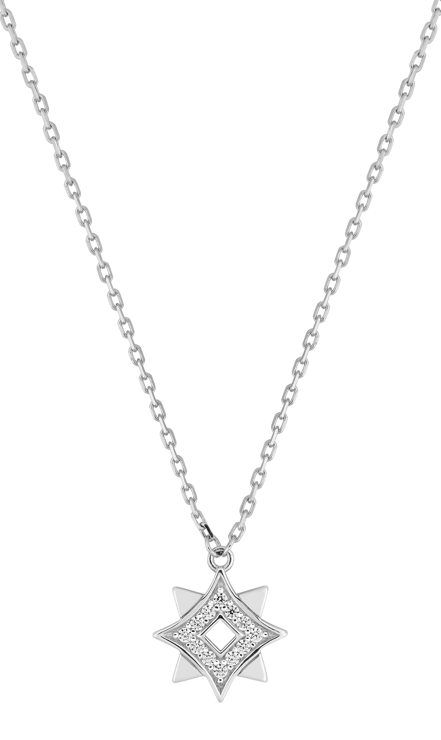Collier Oxydes de Zirconium & Argent