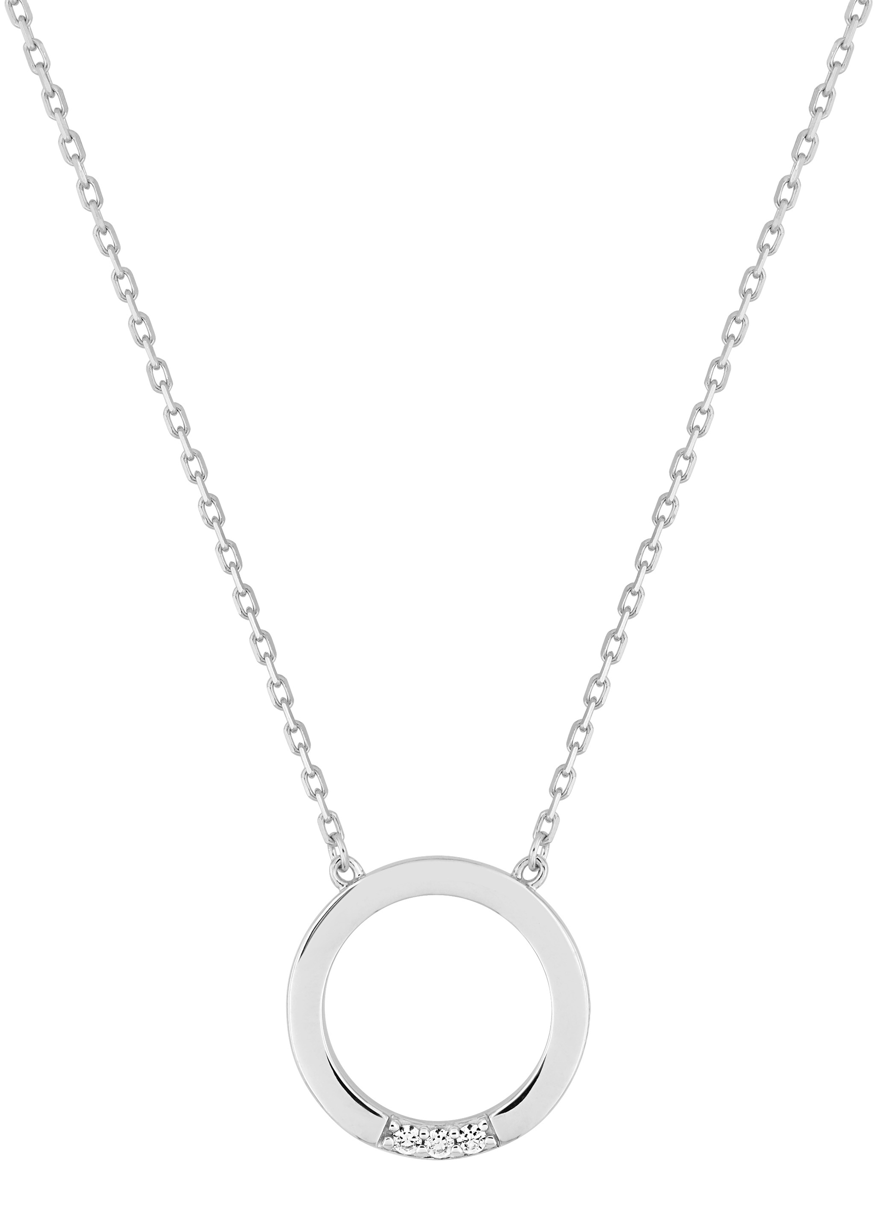 Collier Oxydes de Zirconium & Argent