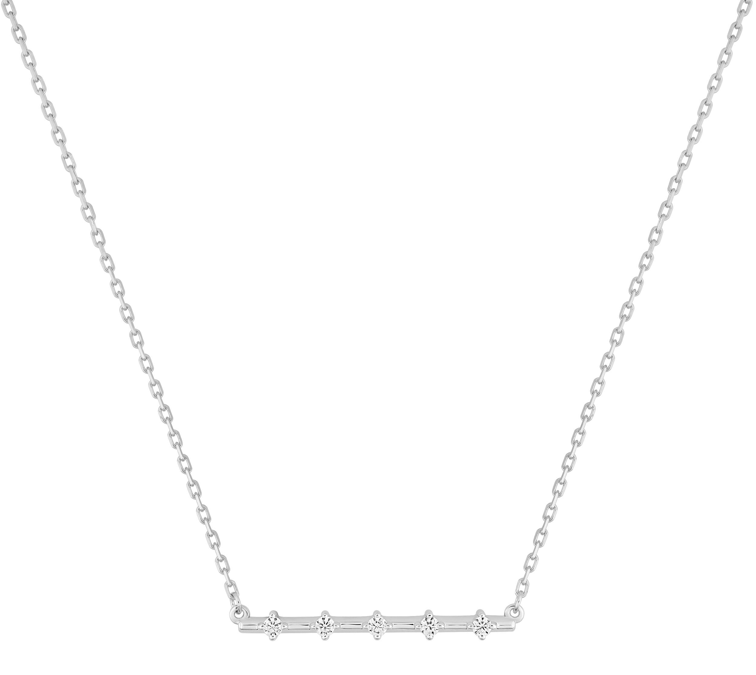Collier Oxydes de Zirconium & Argent