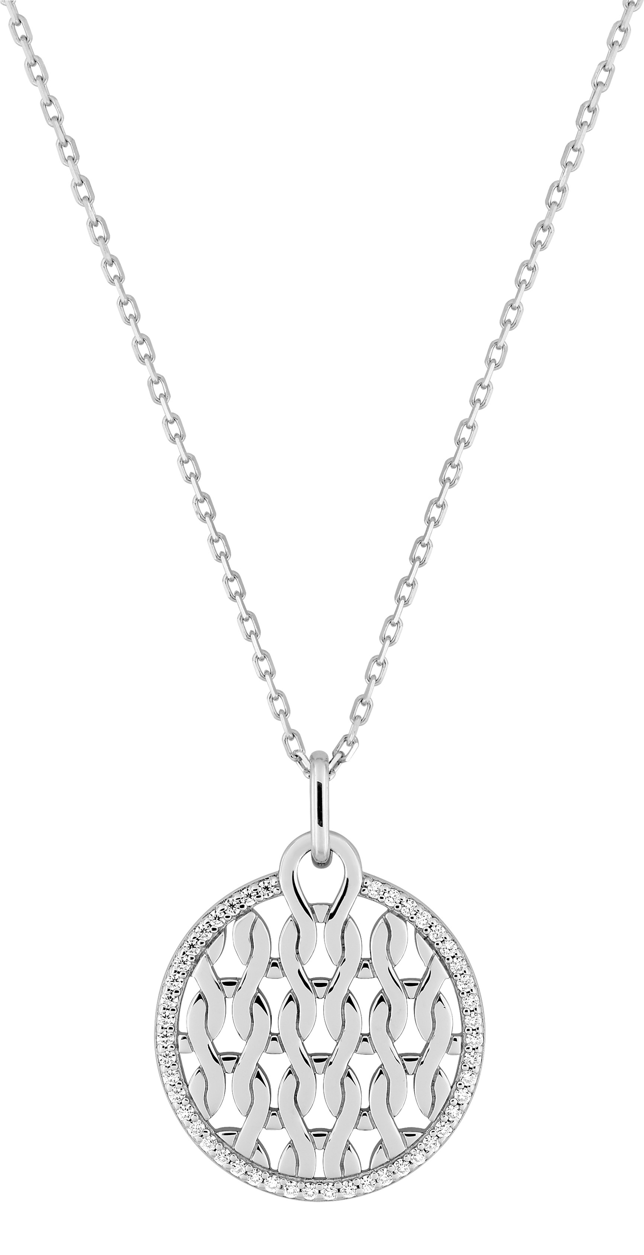 Collier Oxydes de Zirconium & Argent