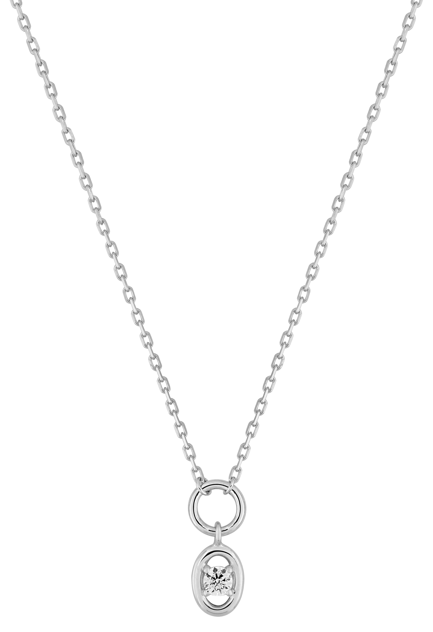 Collier Oxydes de Zirconium & Argent