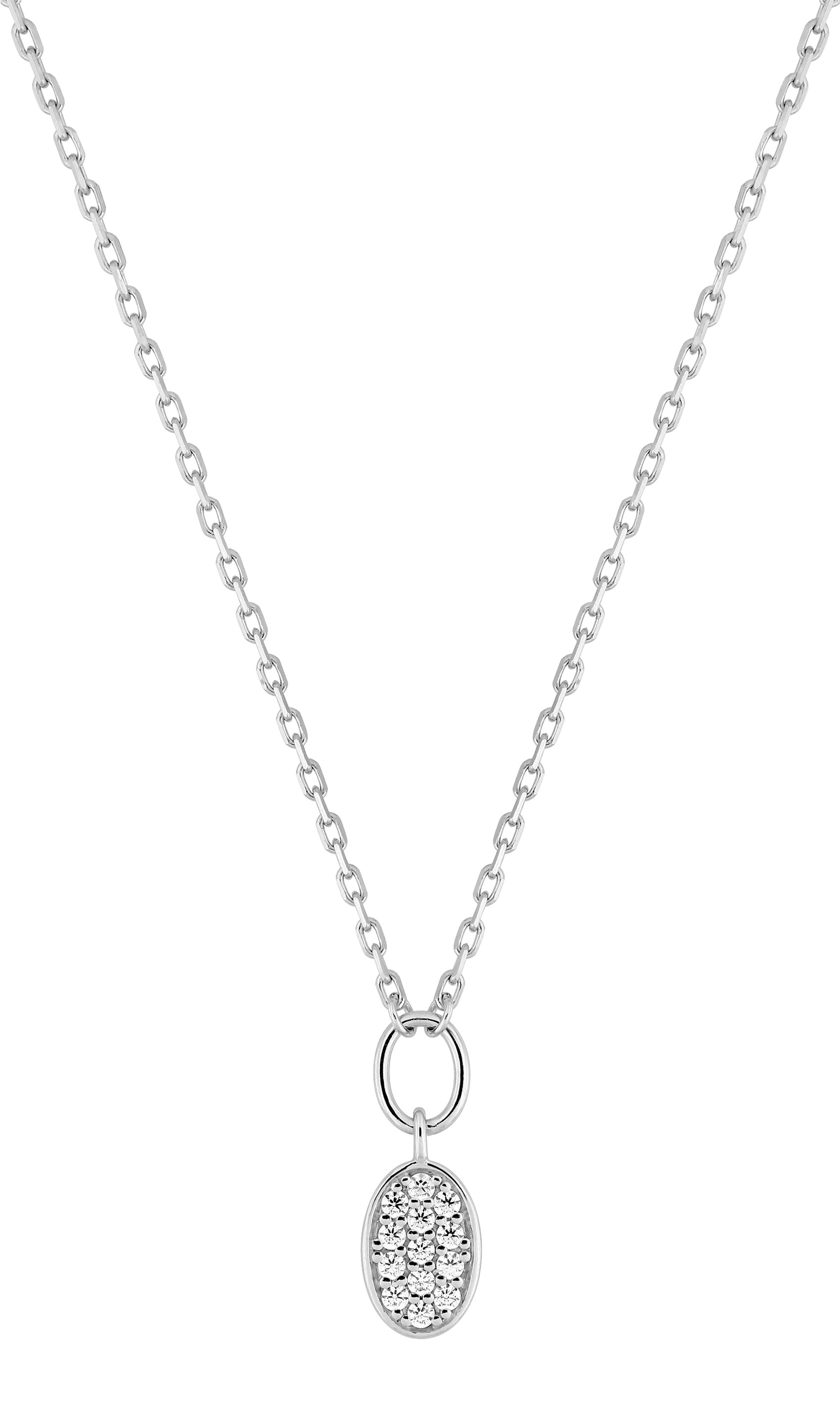 Collier Oxydes de Zirconium & Argent