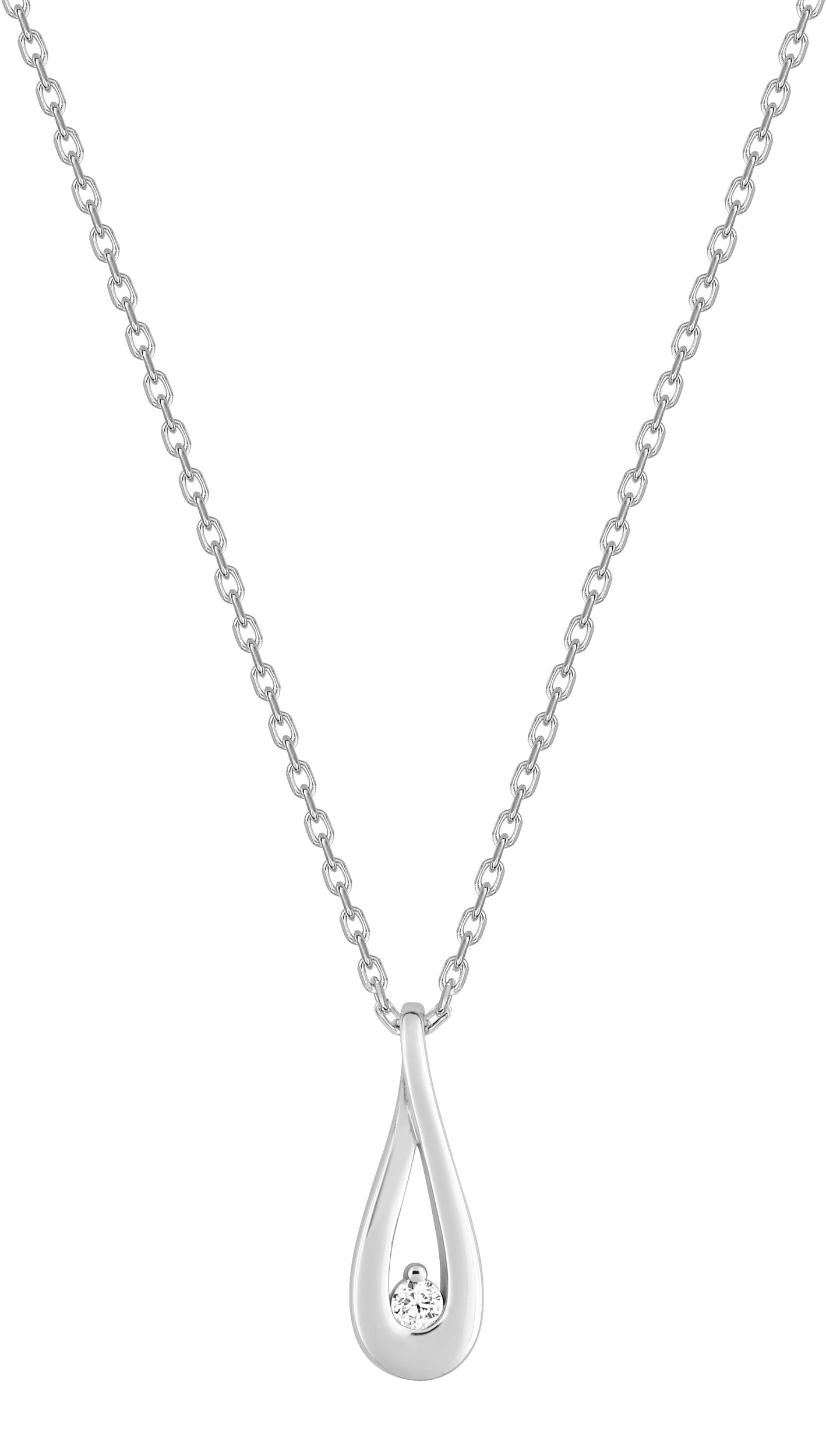 Collier Oxydes de Zirconium & Argent