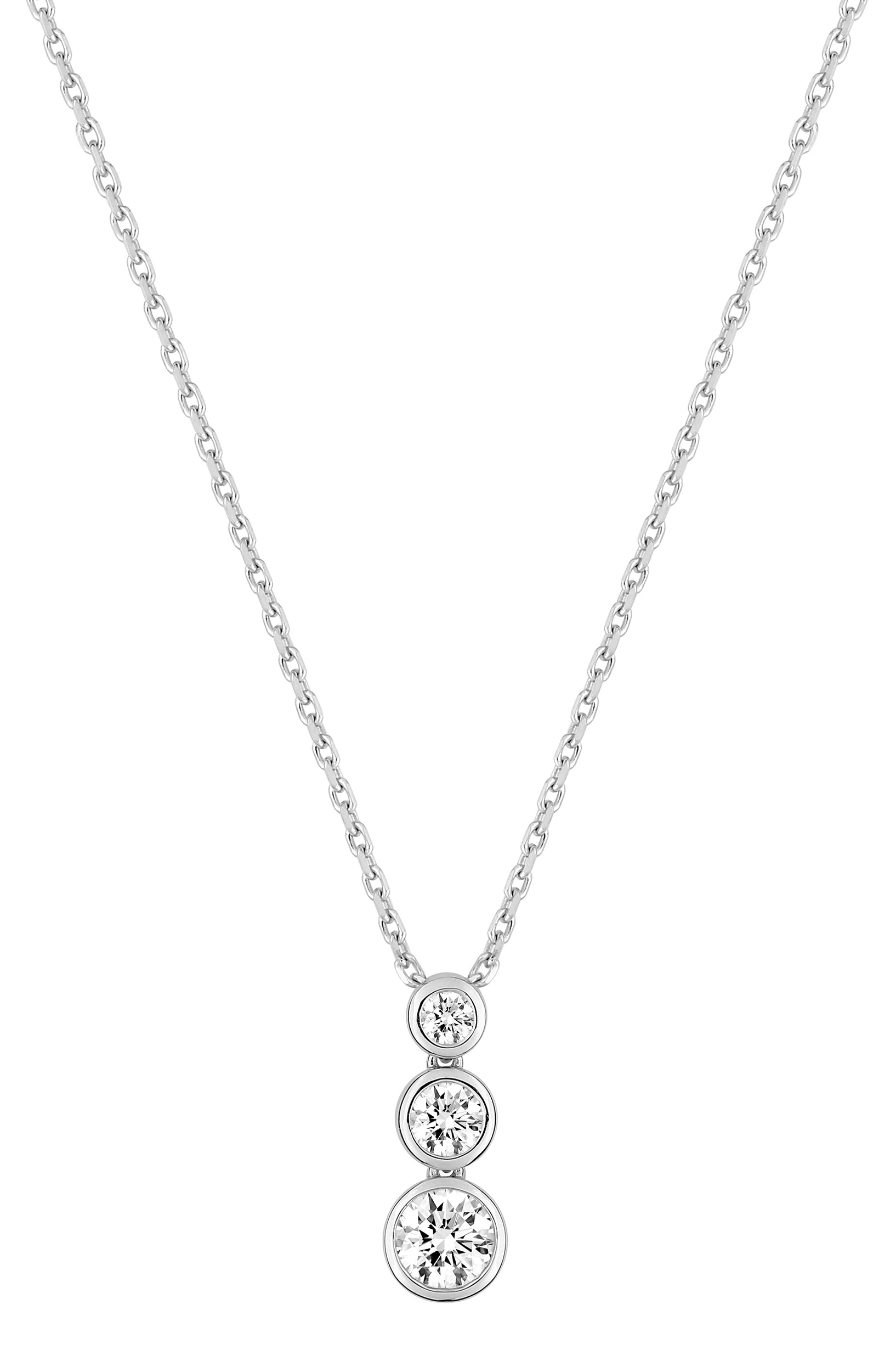 Collier Oxydes de Zirconium & Argent