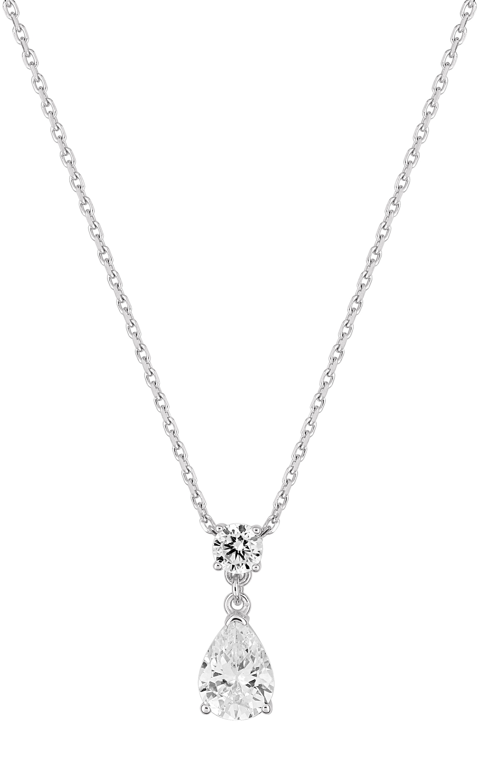 Collier Oxydes de Zirconium & Argent