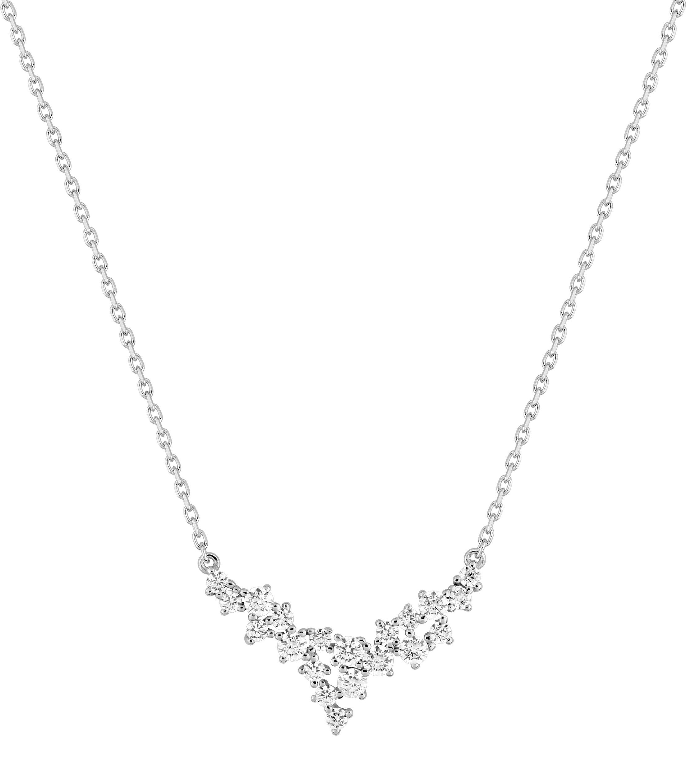 Collier Oxydes de Zirconium & Argent