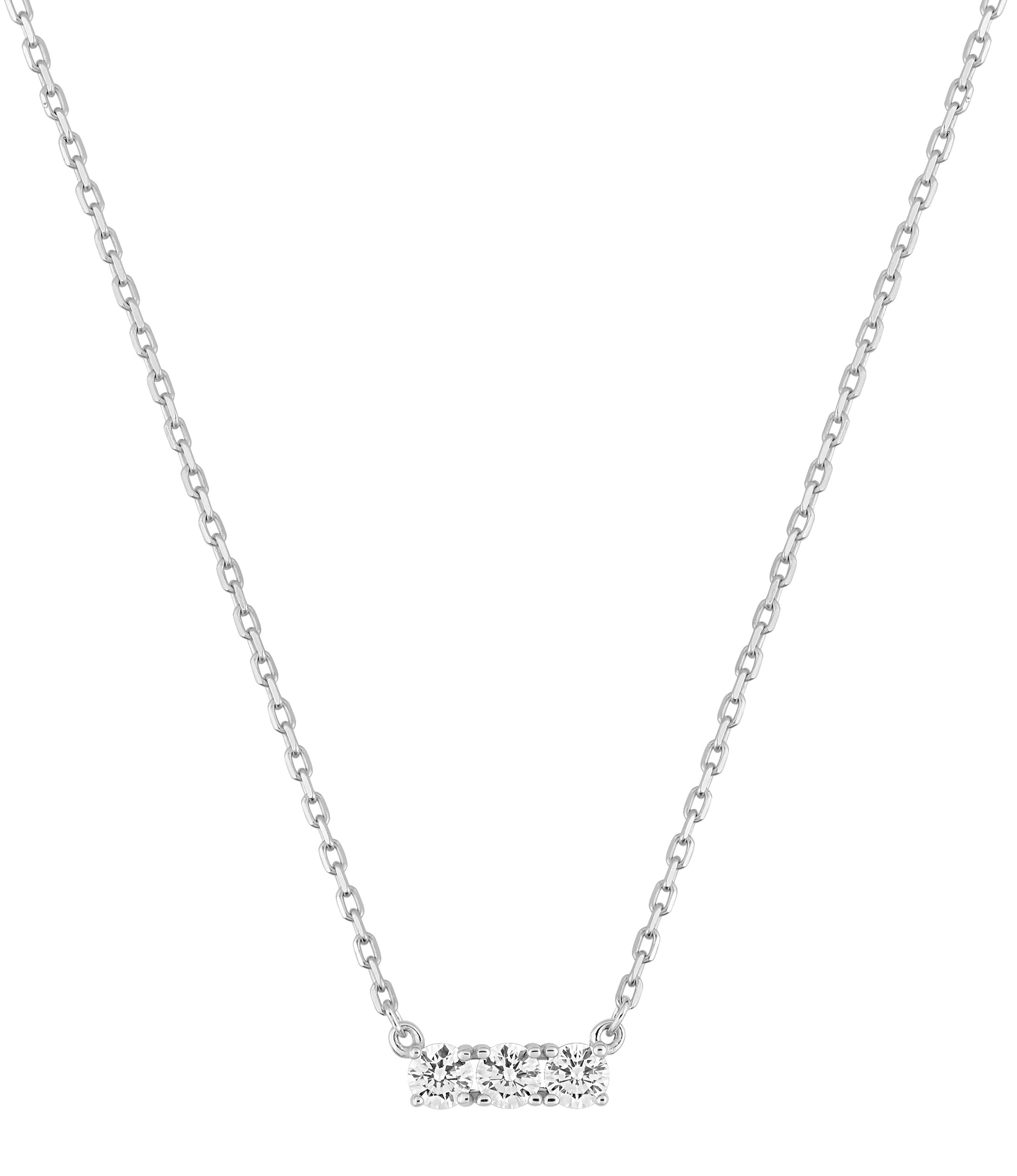 Collier Oxydes de Zirconium & Argent