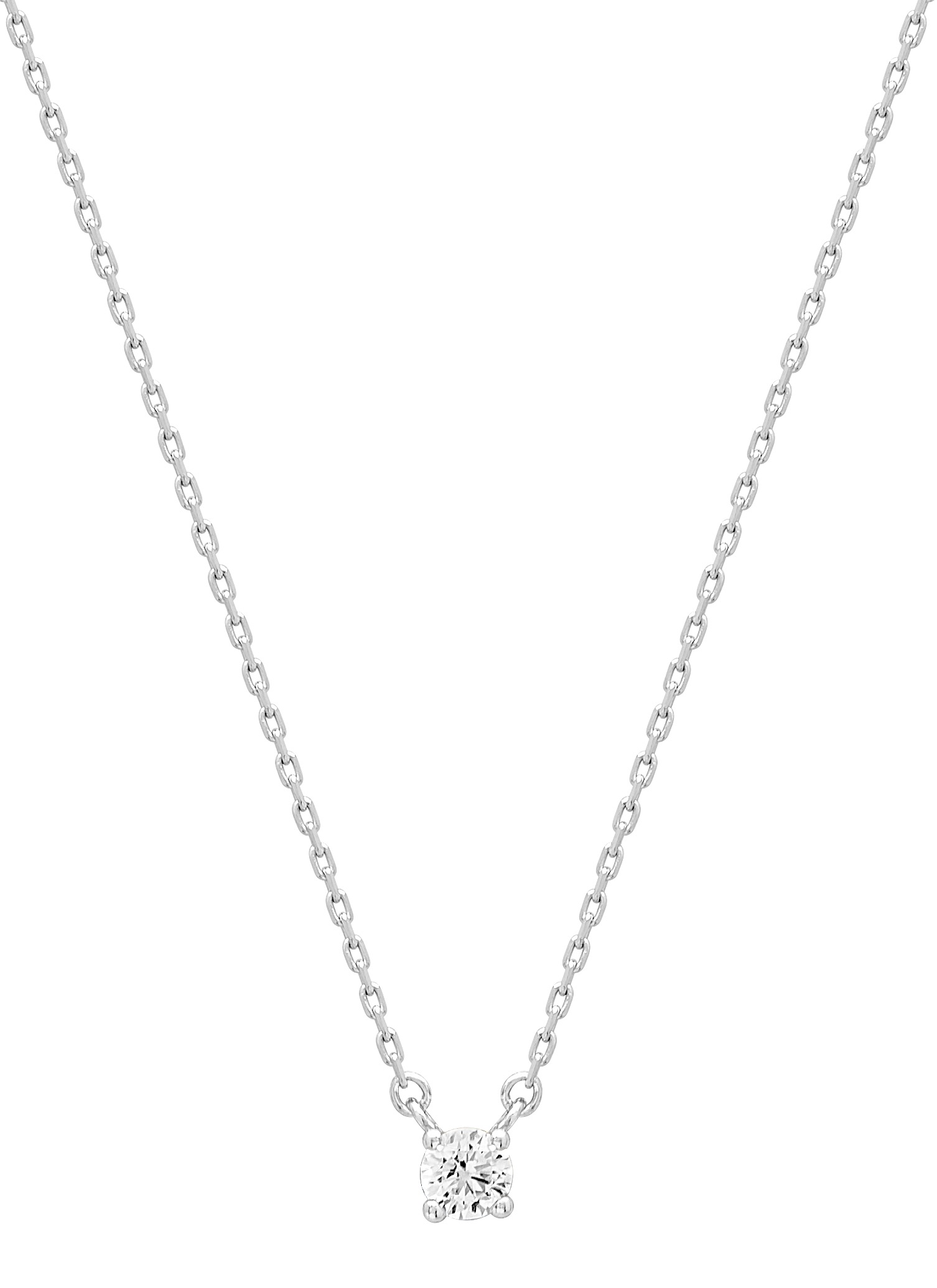 Collier Oxydes de Zirconium & Argent